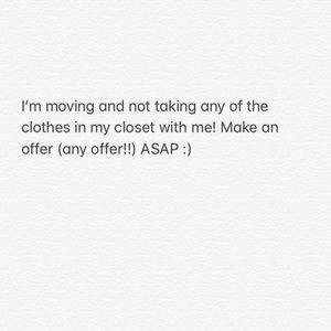 Clearing out my closet